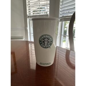 Starbucks 2007‎ White To Go Mug, 12oz. Vintage Collectable